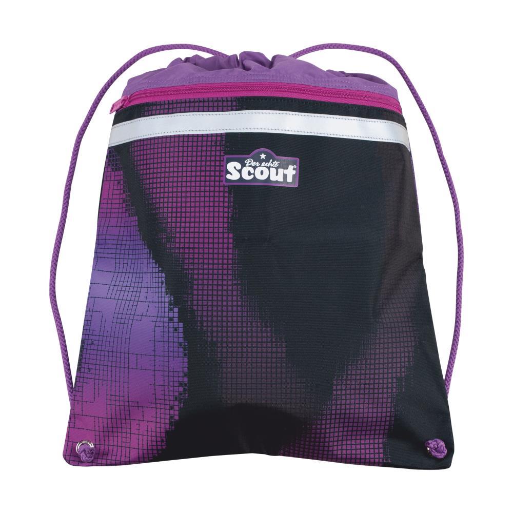 Scout Exklusiv Neo Movie Star Pink Pixel Schulranzen Set 5tlg.