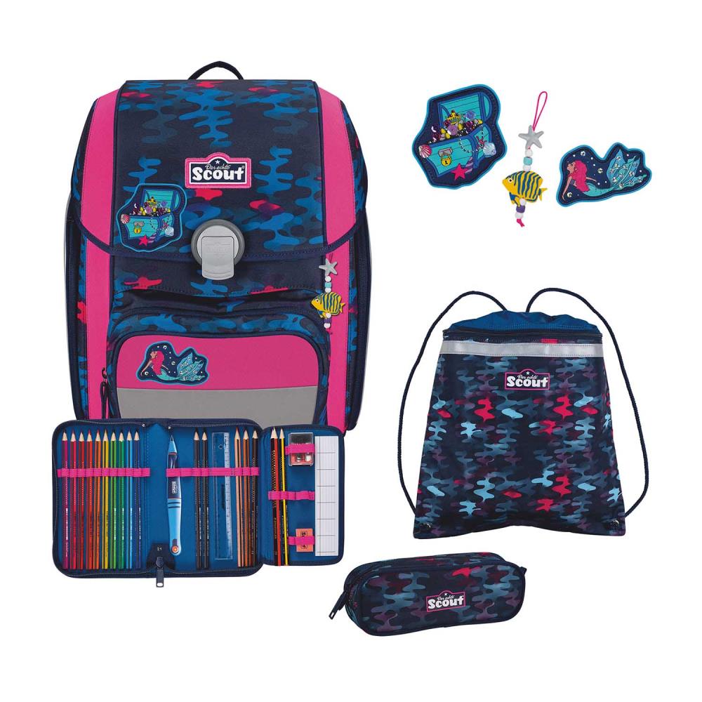 Scout Genius DIN Magic Sea Schulranzen Set 4tlg.