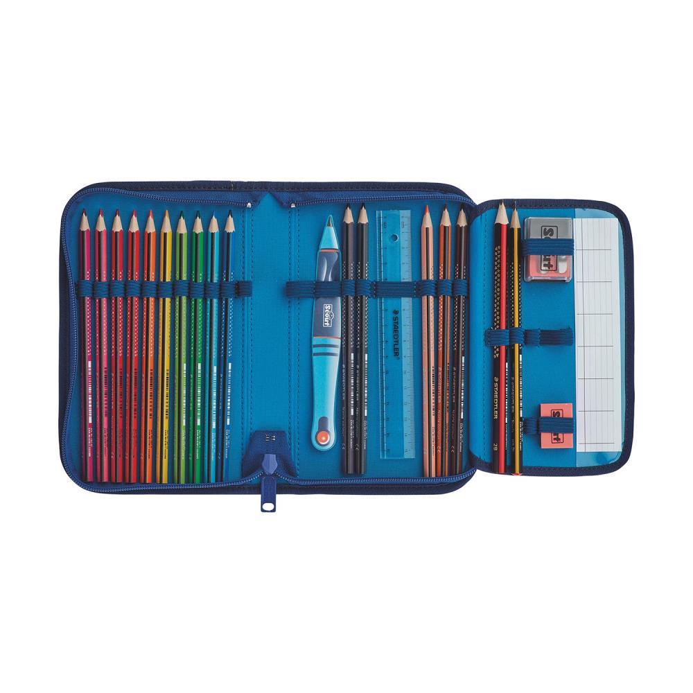 Scout Genius Blue Police Schulranzen Set 4tlg.