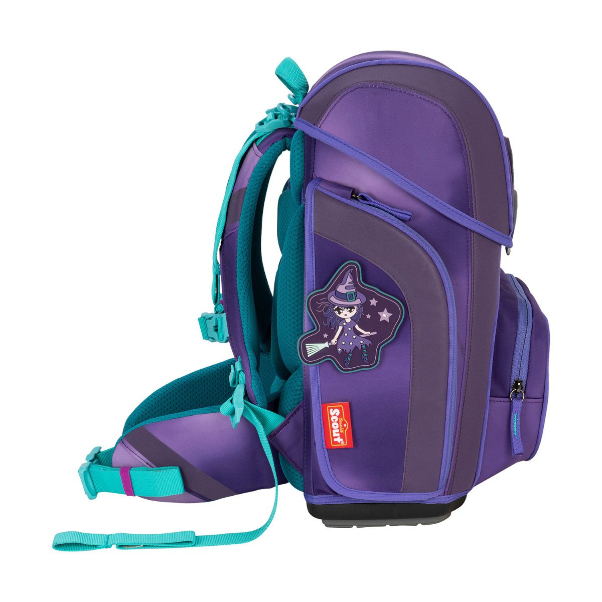 Scout Exklusiv Genius Superflash Purple Magic Schulranzen Set 4tlg.