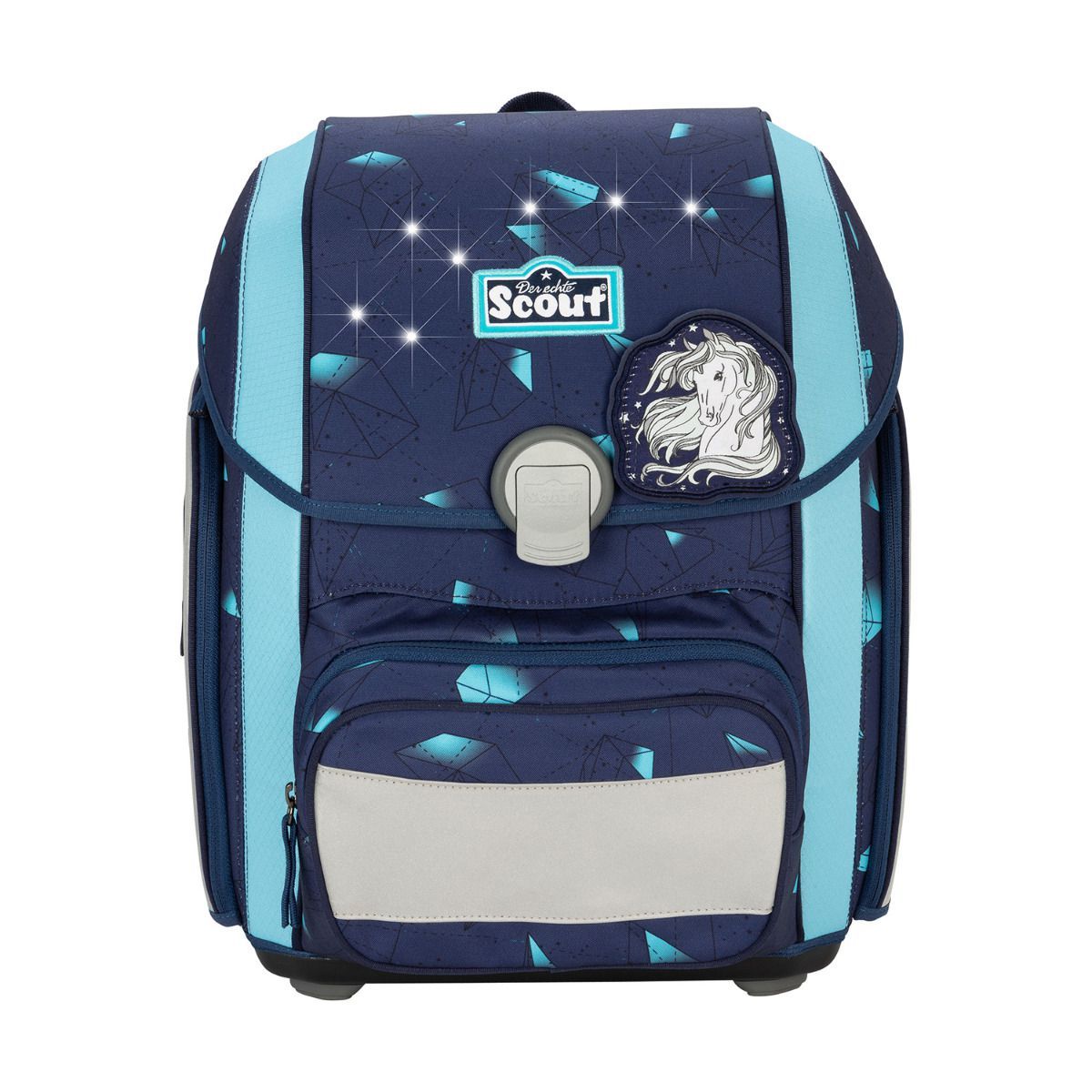 Scout Exklusiv Genius LED Pegasus Schulranzen Set 4tlg.