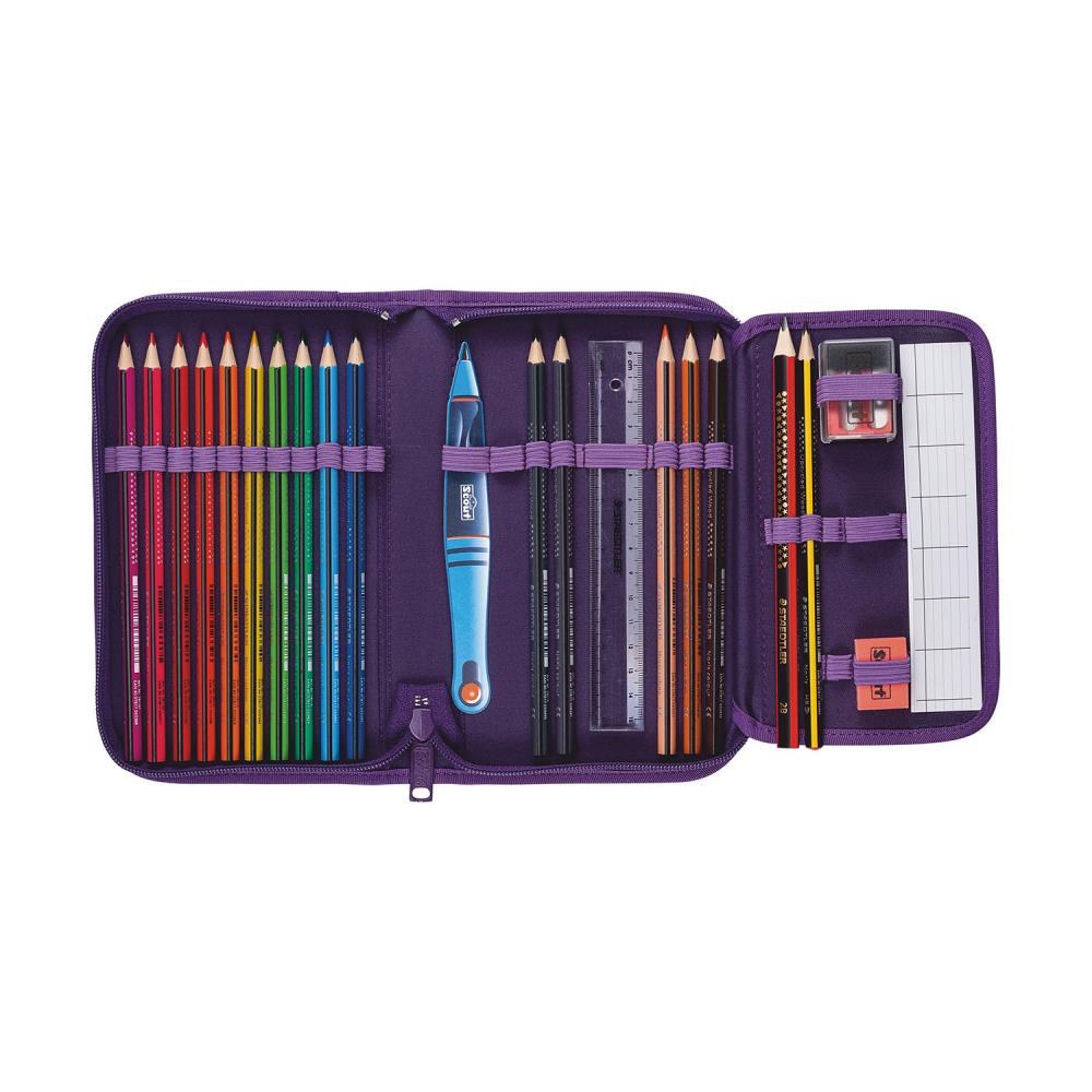 Scout Exklusiv Genius Safety Light Spooky Starlight Schulranzen Set 5tlg.