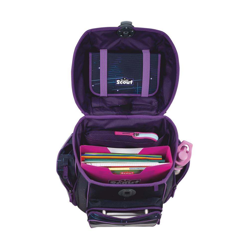 Scout Exklusiv Genius Safety Light Spooky Starlight Schulranzen Set 5tlg.