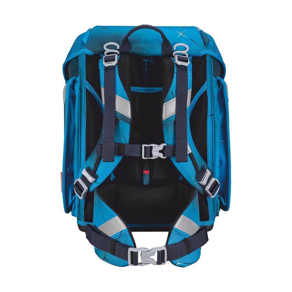 Scout Exklusiv Genius Safety Light Polar Blue Schulranzen Set 5tlg.