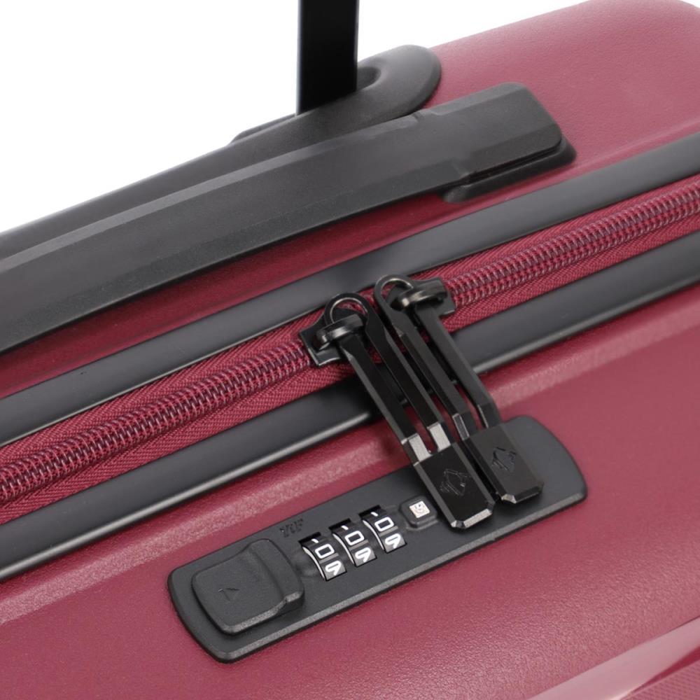 Travelite Trient Bordeaux 4-Doppelrollen Trolley S 55cm