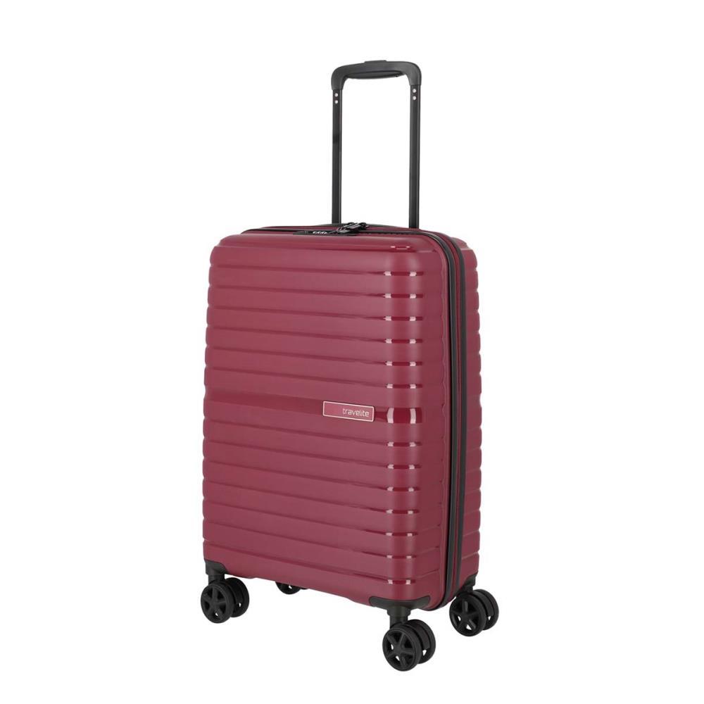 Travelite Trient Bordeaux 4-Doppelrollen Trolley S 55cm