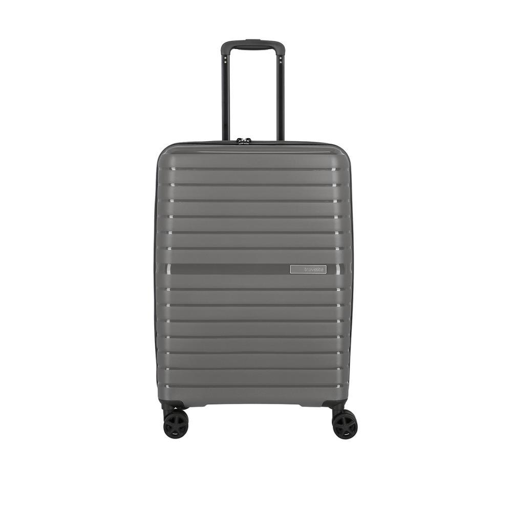 Travelite Trient Anthrazit 4-Doppelrollen Trolley M 66cm