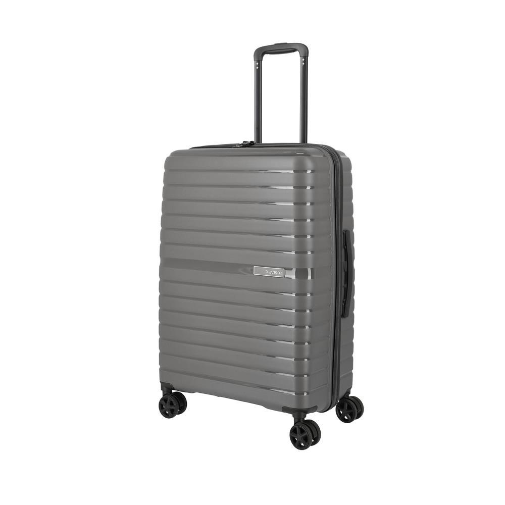 Travelite Trient Anthrazit 4-Doppelrollen Trolley M 66cm