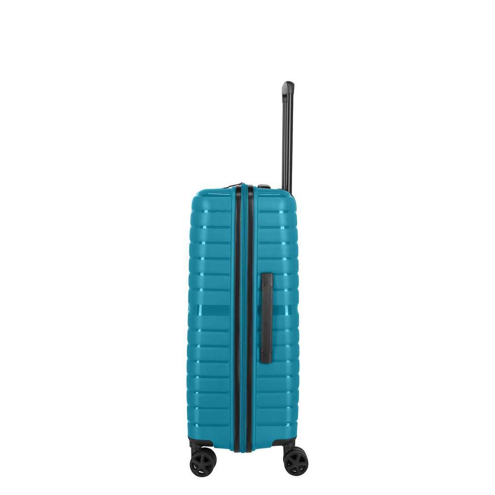 Travelite Trient Petrol 4-Doppelrollen Trolley M 66 cm