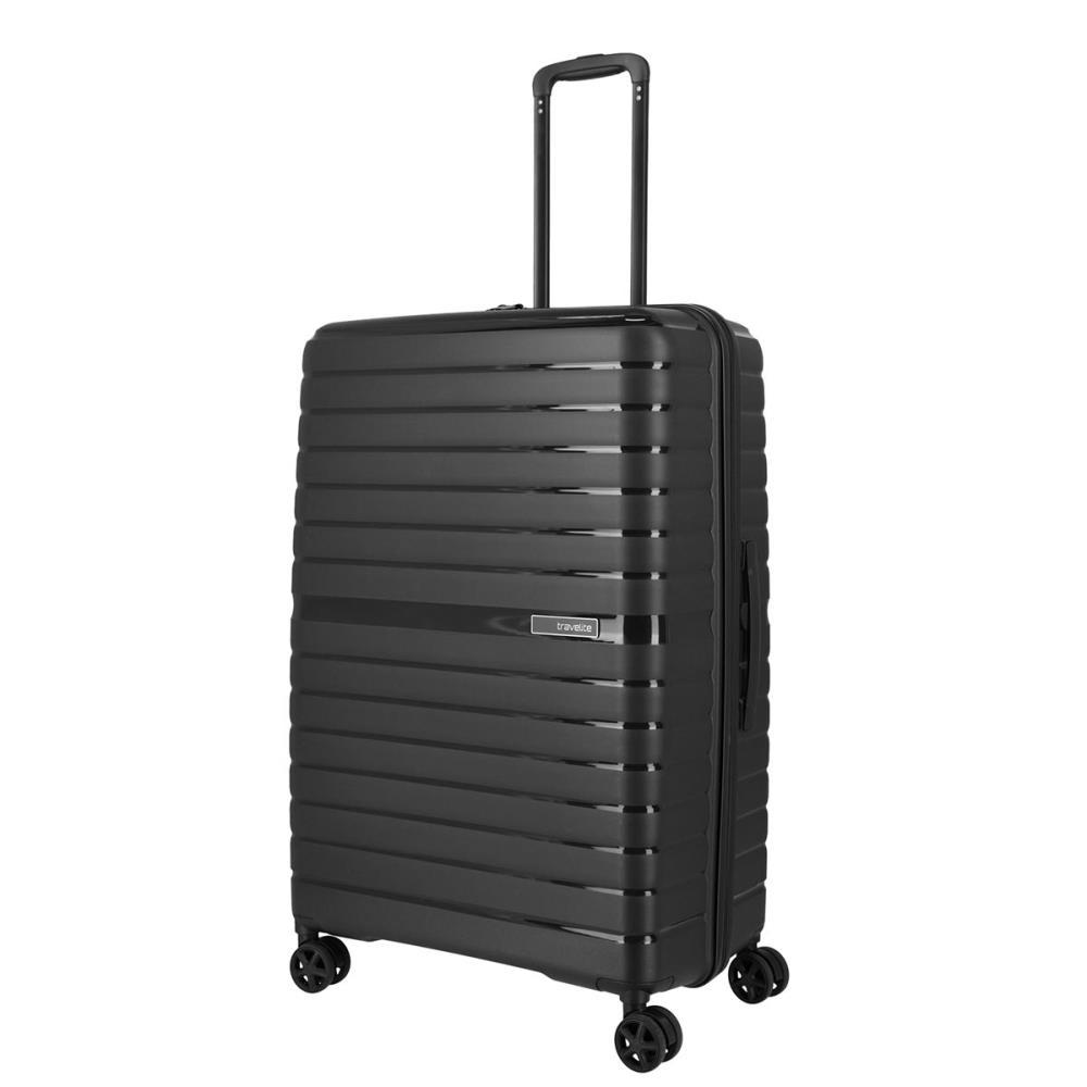 Travelite Trient Schwarz 4-Doppelrollen Trolley L 76cm