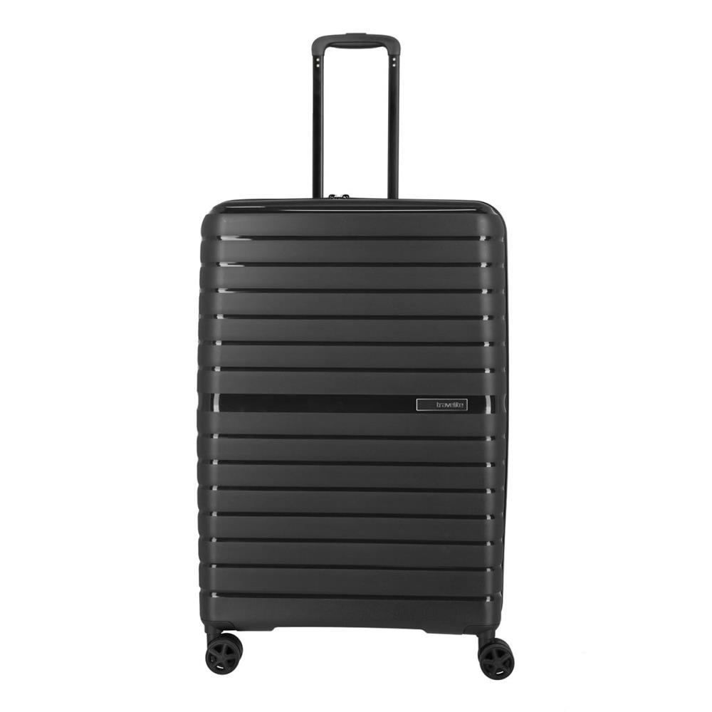 Travelite Trient Schwarz 4-Doppelrollen Trolley L 76cm