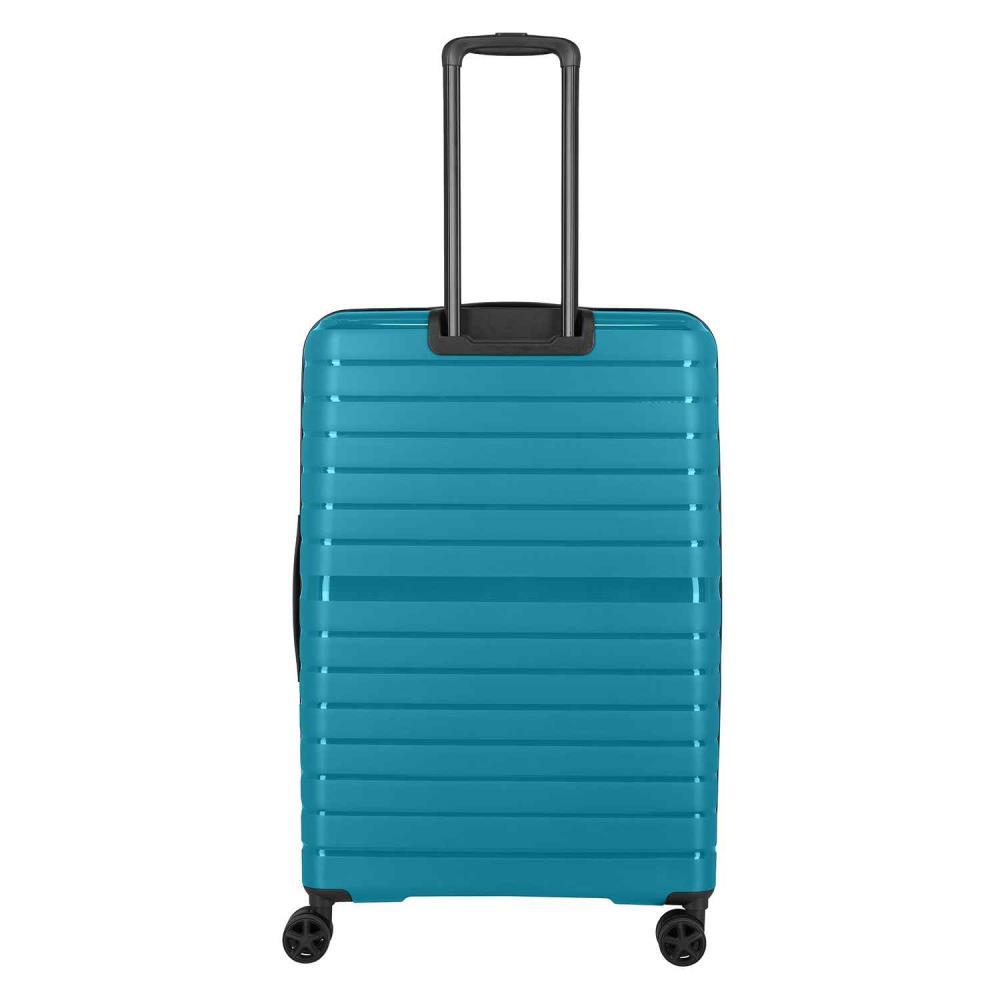 Travelite Trient Petrol 4-Doppelrollen Trolley L 76 cm