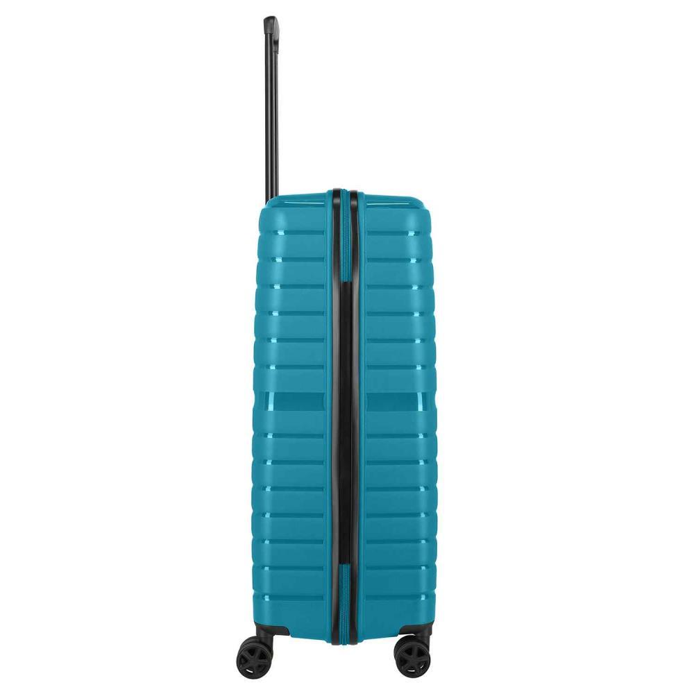 Travelite Trient Petrol 4-Doppelrollen Trolley L 76 cm