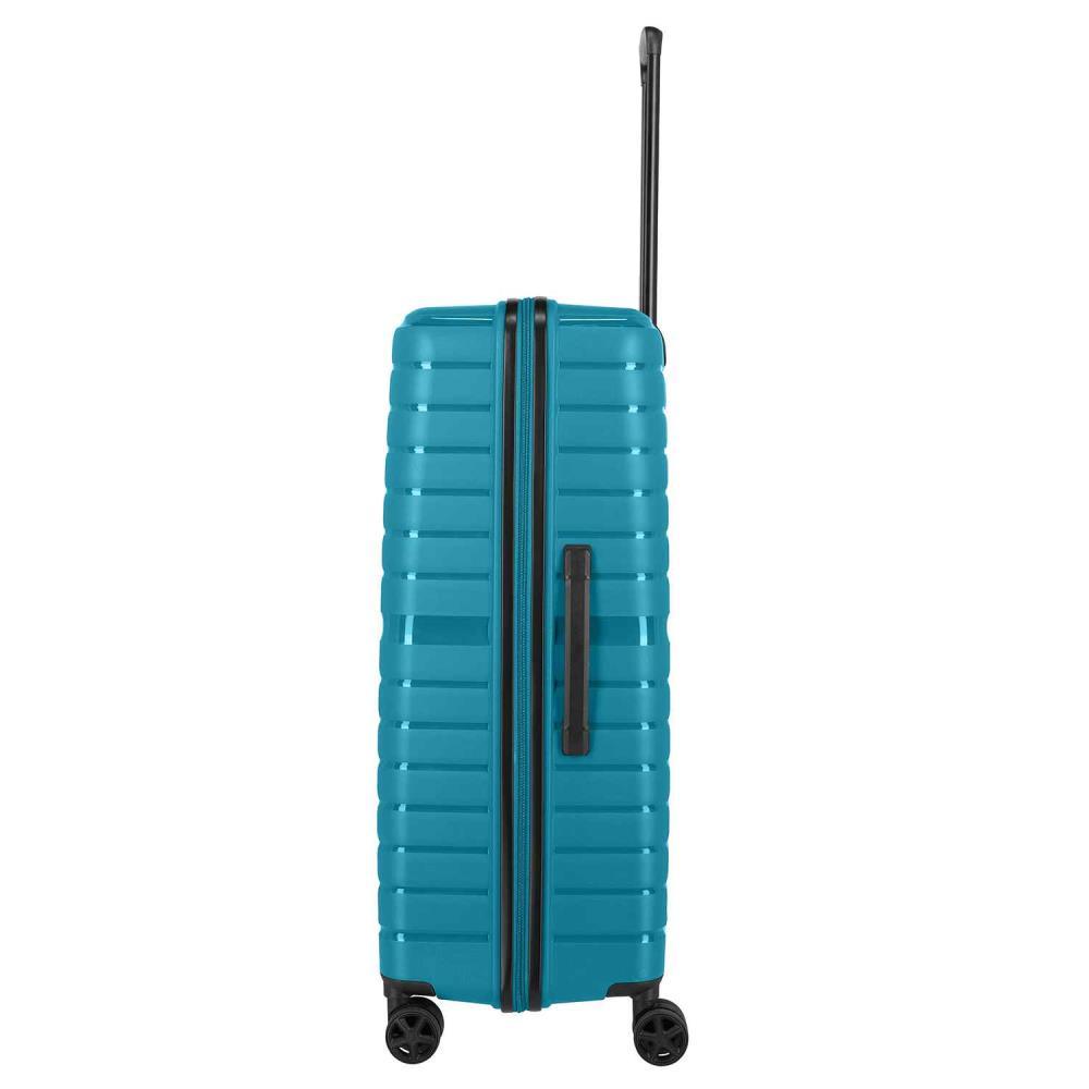 Travelite Trient Petrol 4-Doppelrollen Trolley L 76 cm