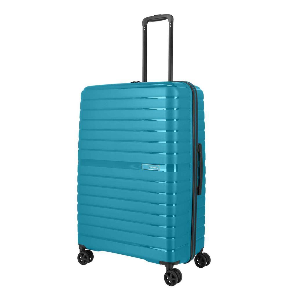 Travelite Trient Petrol 4-Doppelrollen Trolley L 76 cm