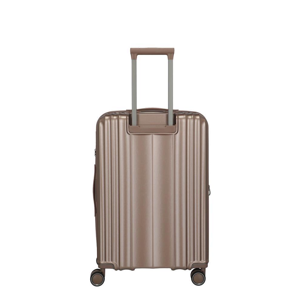 Travelite Paros Cappuccino 4-Doppelrollen Trolley M 65 cm