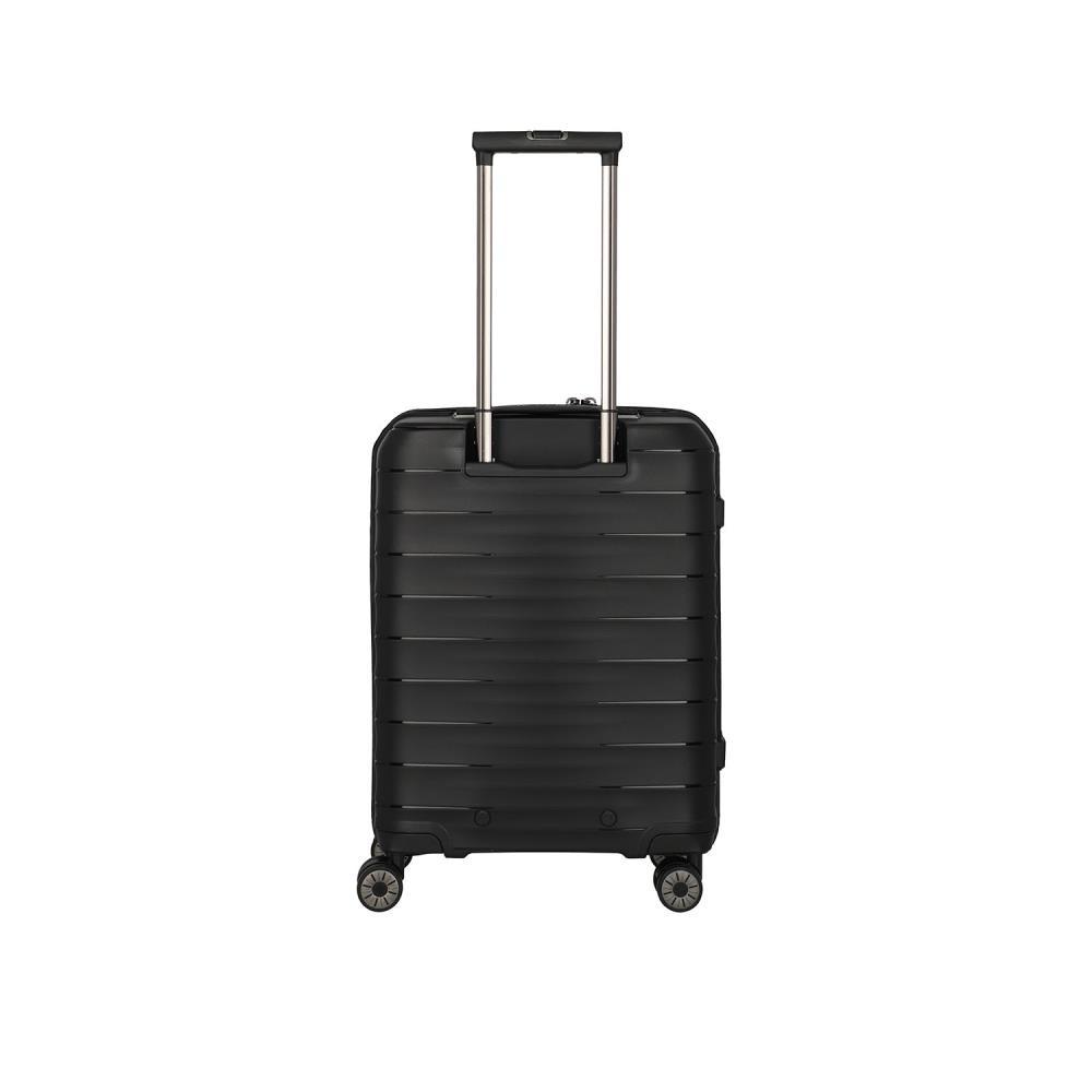 Travelite Mooby Schwarz 4-Doppelrollen Trolley S 55cm