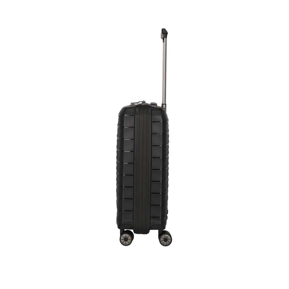 Travelite Mooby Schwarz 4-Doppelrollen Trolley S 55cm