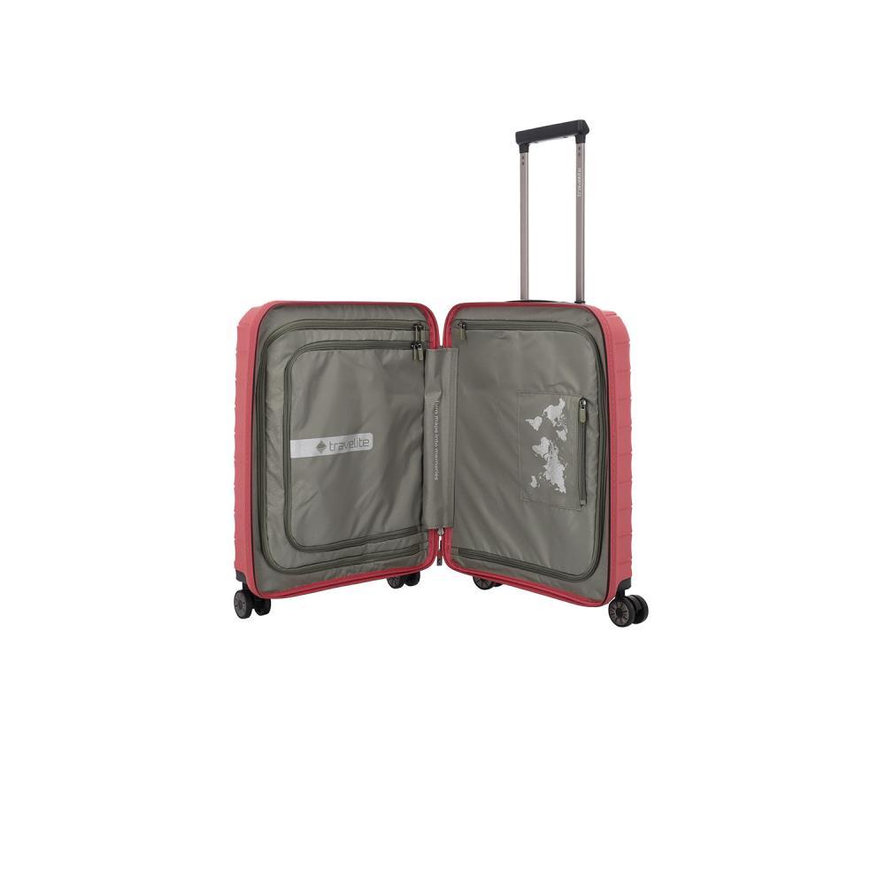 Travelite Mooby Rot 4-Doppelrollen Trolley S 55cm