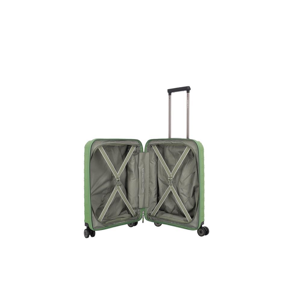 Travelite Mooby Grün 4-Doppelrollen Trolley S 55cm