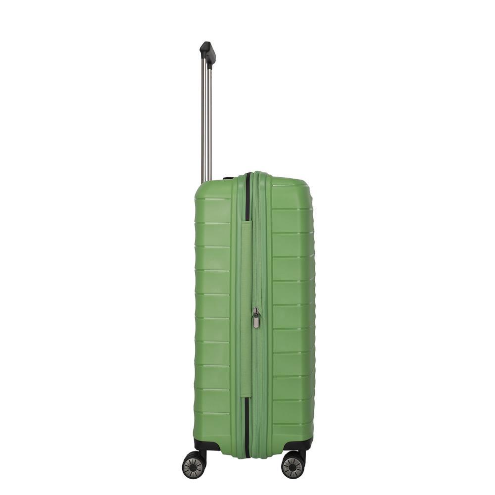 Travelite Mooby Grün 4-Doppelrollen Trolley M 66cm