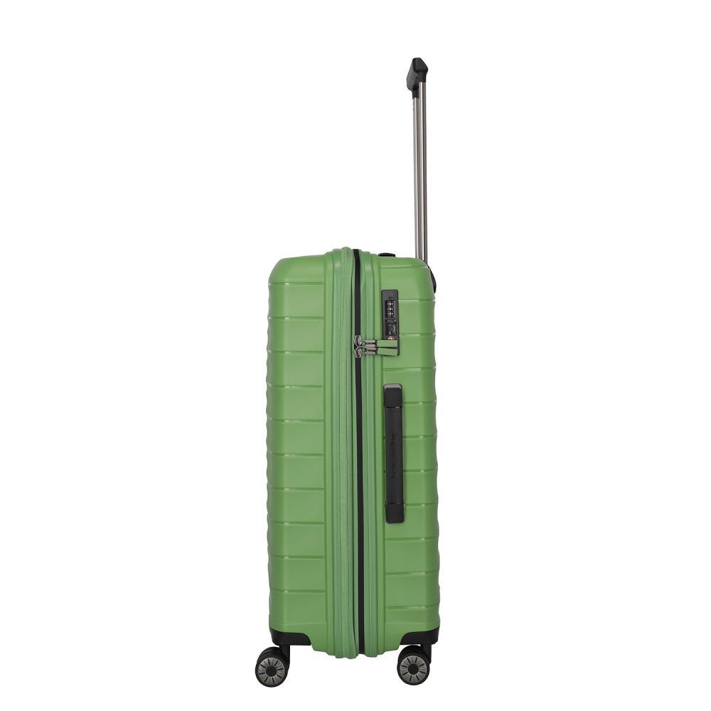 Travelite Mooby Grün 4-Doppelrollen Trolley M 66cm
