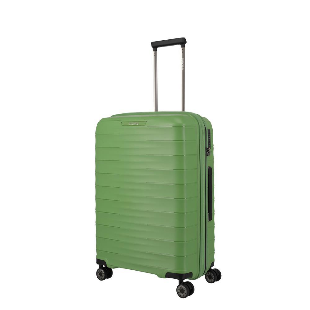 Travelite Mooby Grün 4-Doppelrollen Trolley M 66cm