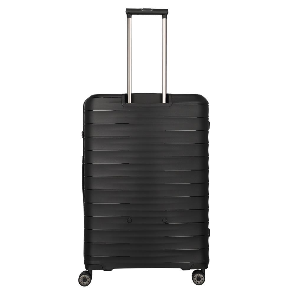 Travelite Mooby Schwarz 4-Doppelrollen Trolley L 77cm