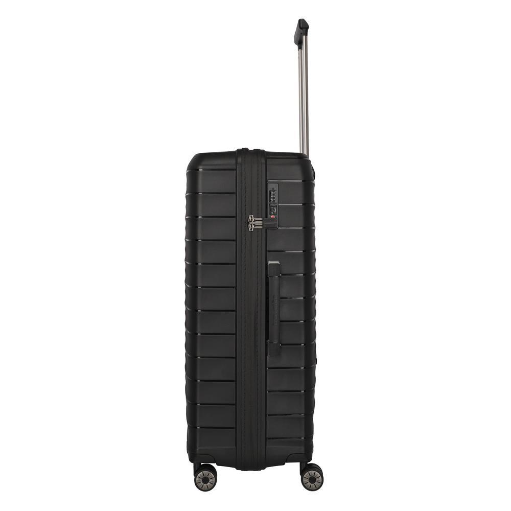 Travelite Mooby Schwarz 4-Doppelrollen Trolley L 77cm