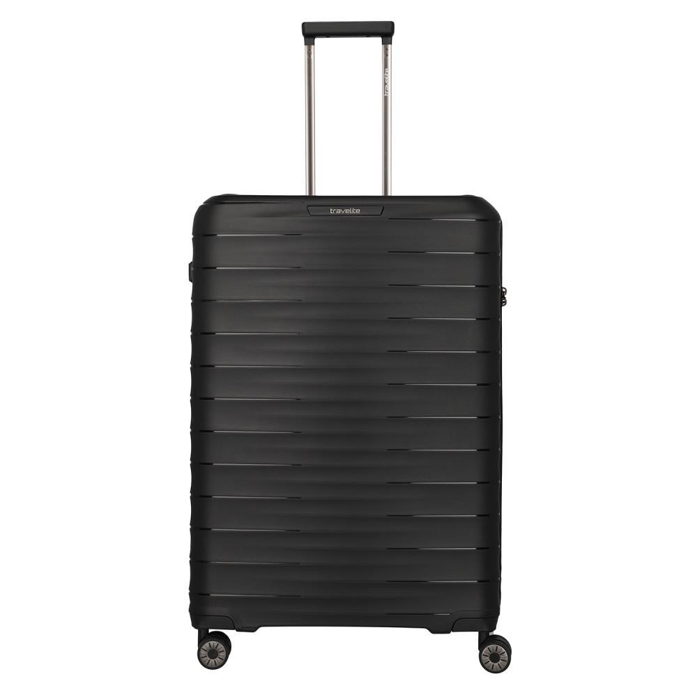Travelite Mooby Schwarz 4-Doppelrollen Trolley L 77cm