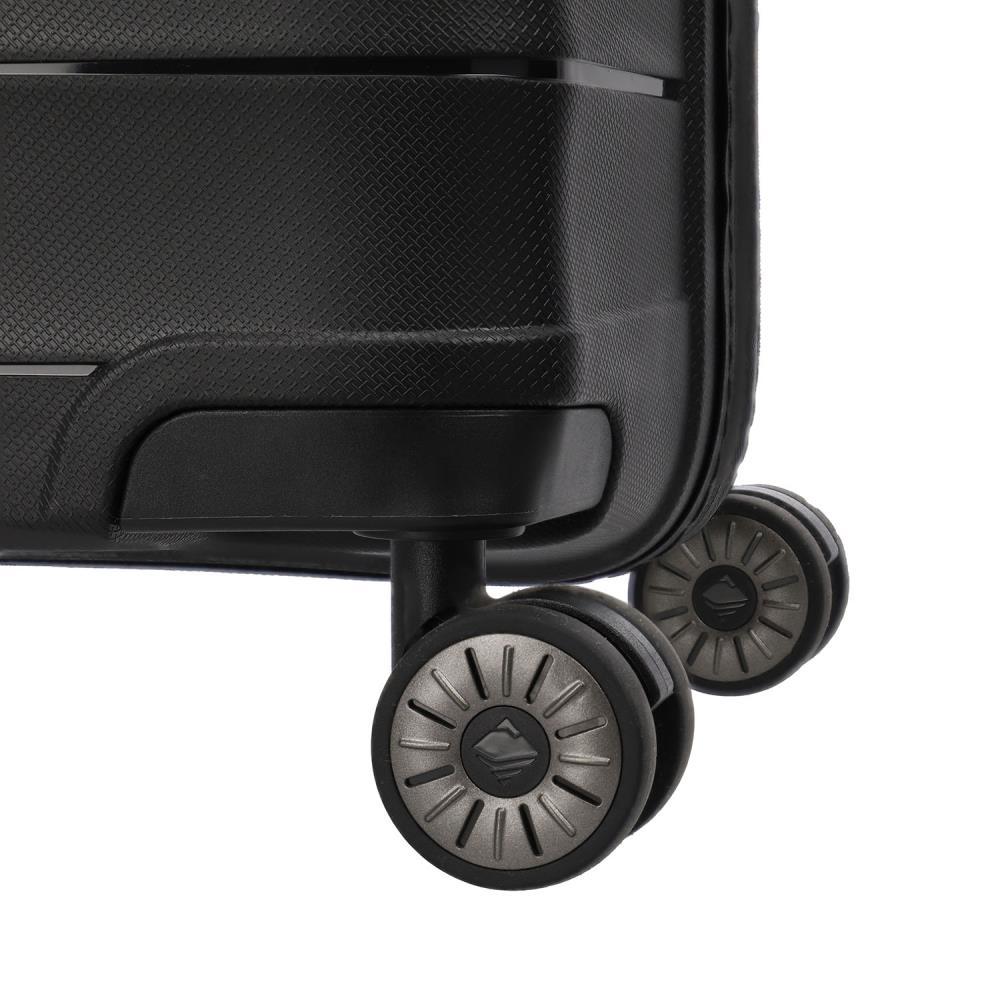 Travelite Mooby Schwarz 4-Doppelrollen Trolley L 77cm
