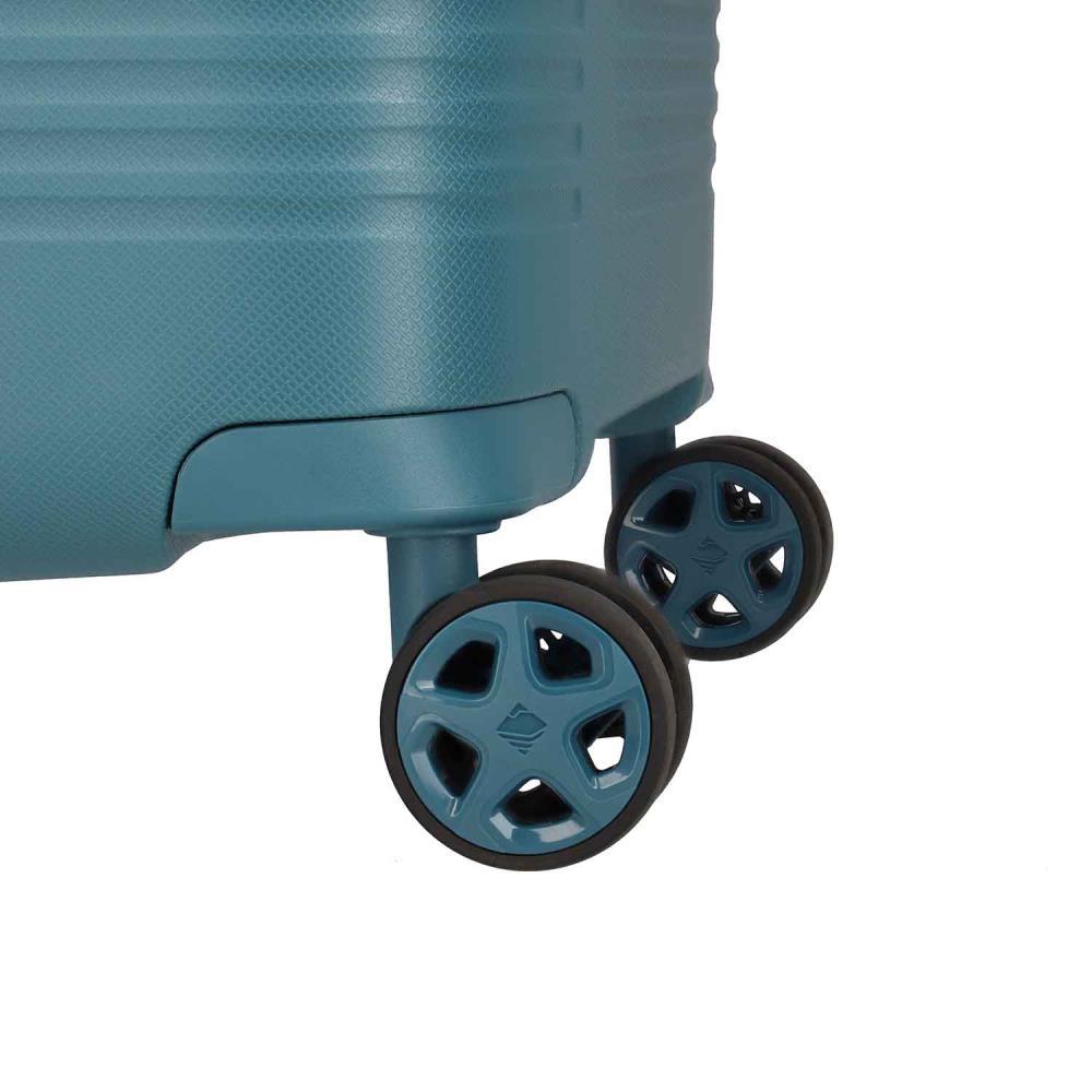 Travelite Roomer Trunk Aqua 4-Doppelrollen Trolley L 78cm