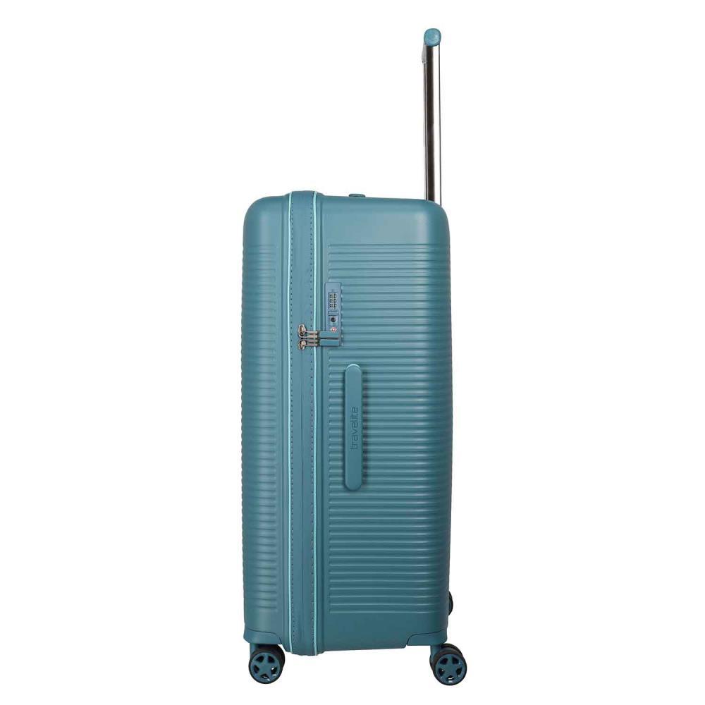 Travelite Roomer Trunk Aqua 4-Doppelrollen Trolley L 78cm