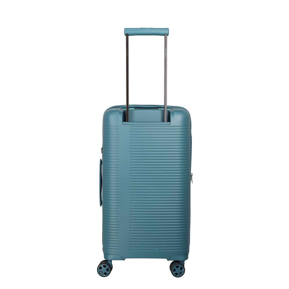 Travelite Roomer Trunk Aqua 4-Doppelrollen Trolley M 66cm
