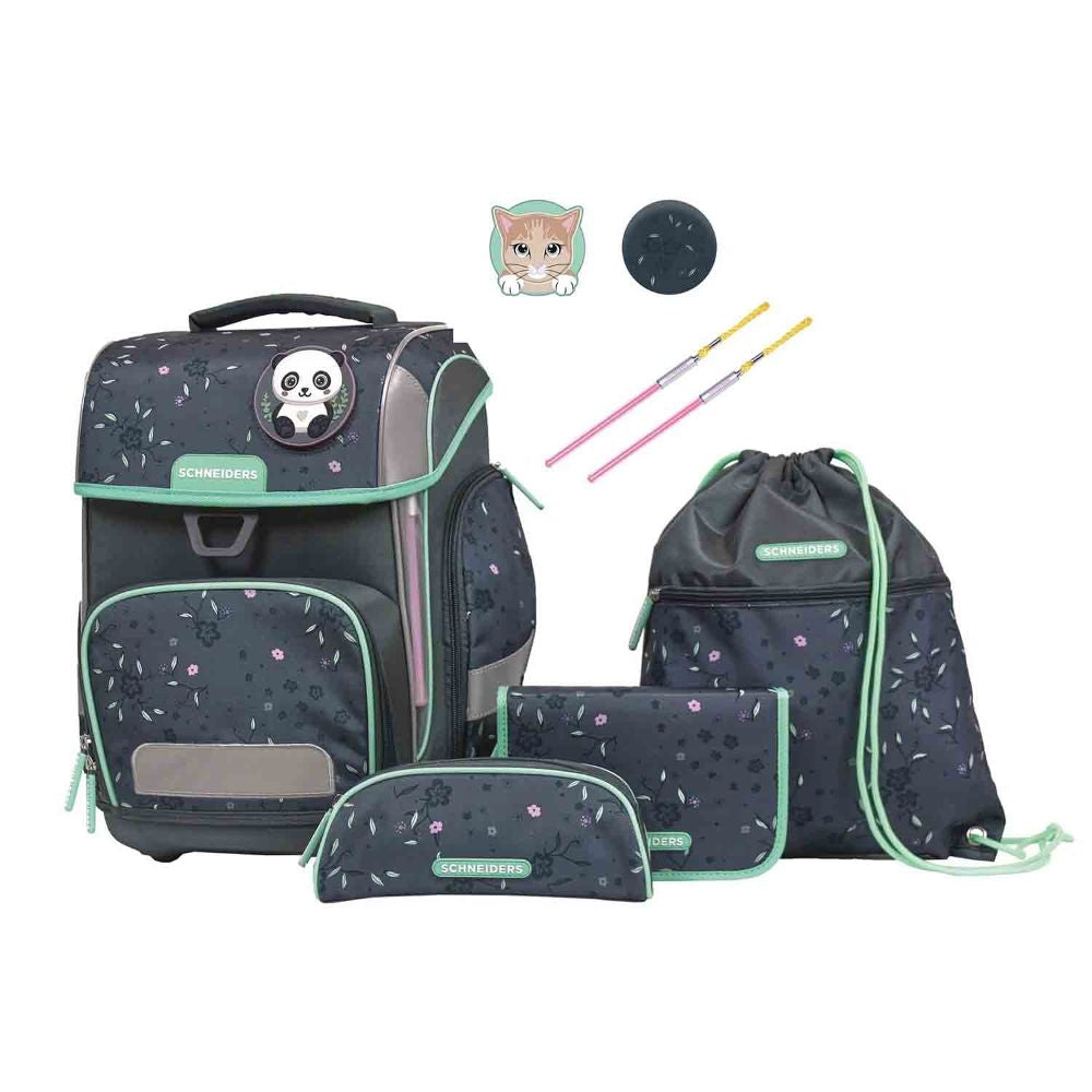 Schneiders Ergolite Mint Meadow Schulranzen Set 9tlg.