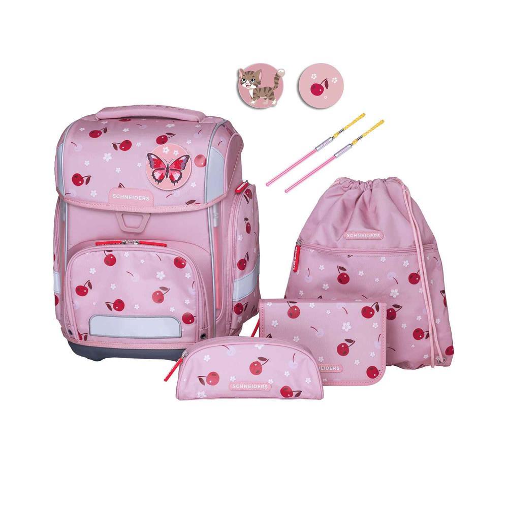 fahrradtasche tedi Schneiders Ergolite Cherry Pop Schulranzen Set 9tlg