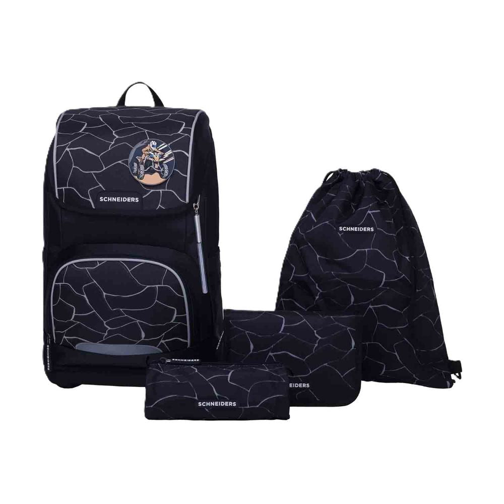 Schneiders Ergoplus Dark Hunter Schulranzen Set 8tlg.