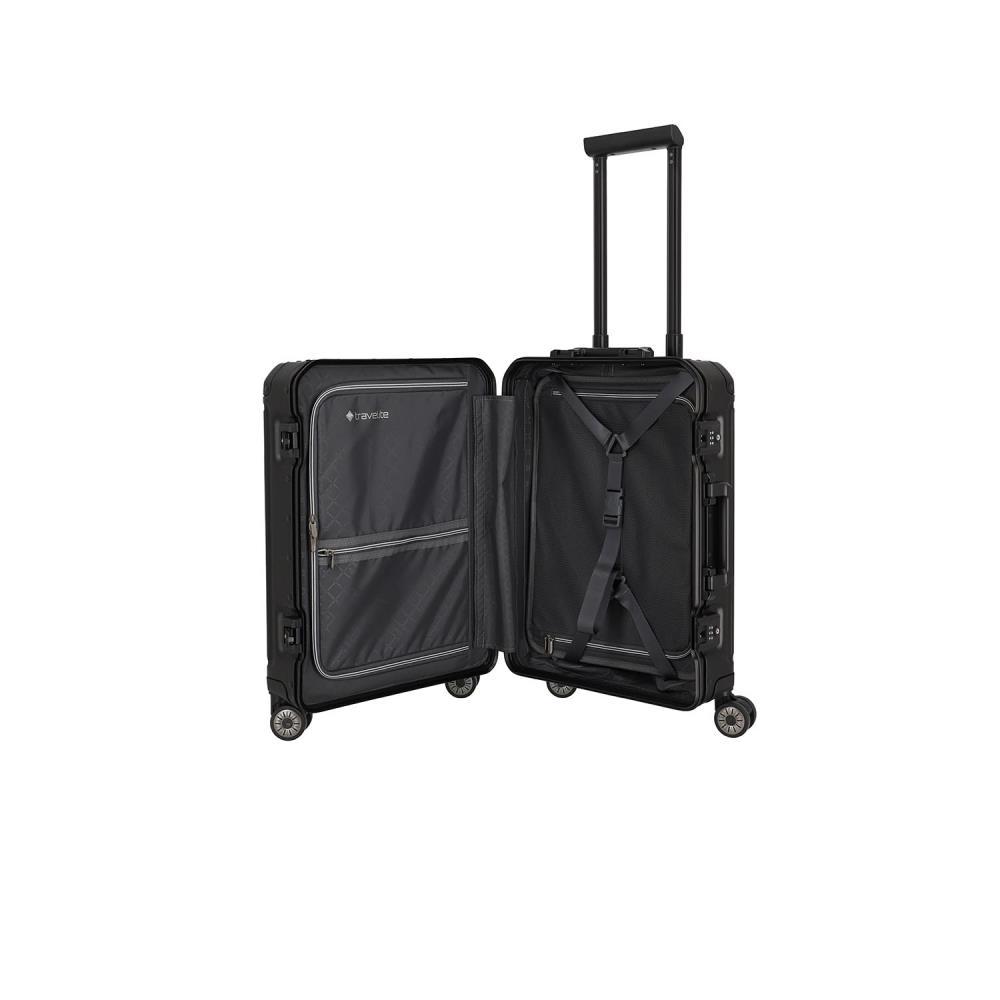Travelite Next Schwarz 4 Rollen Trolley S 55 cm
