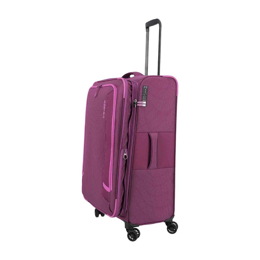Travelite Corsiica Pink 4 Doppelrollen Trolley L 77 cm