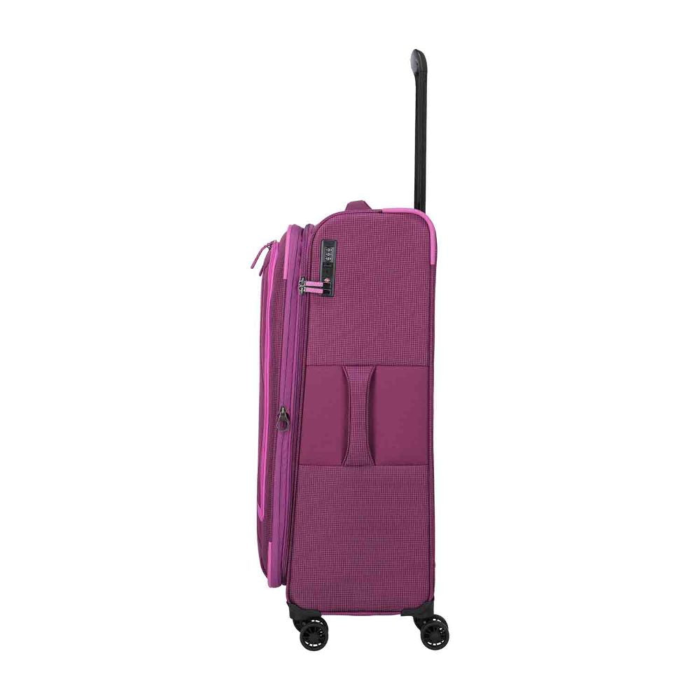 Travelite Corsiica Pink 4 Doppelrollen Trolley L 77 cm