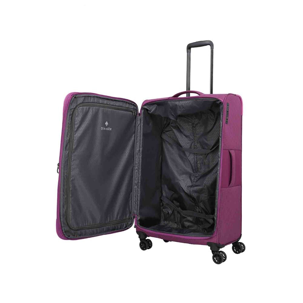 Travelite Corsiica Pink 4 Doppelrollen Trolley L 77 cm