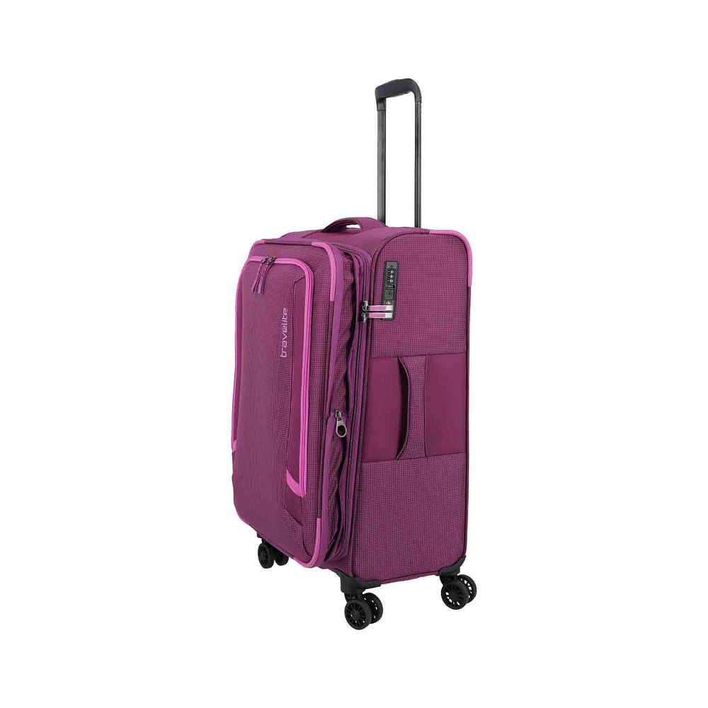 Travelite Corsiica Pink 4 Doppelrollen Trolley M 67 cm