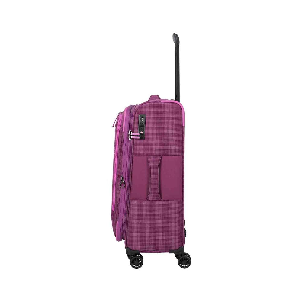 Travelite Corsiica Pink 4 Doppelrollen Trolley M 67 cm