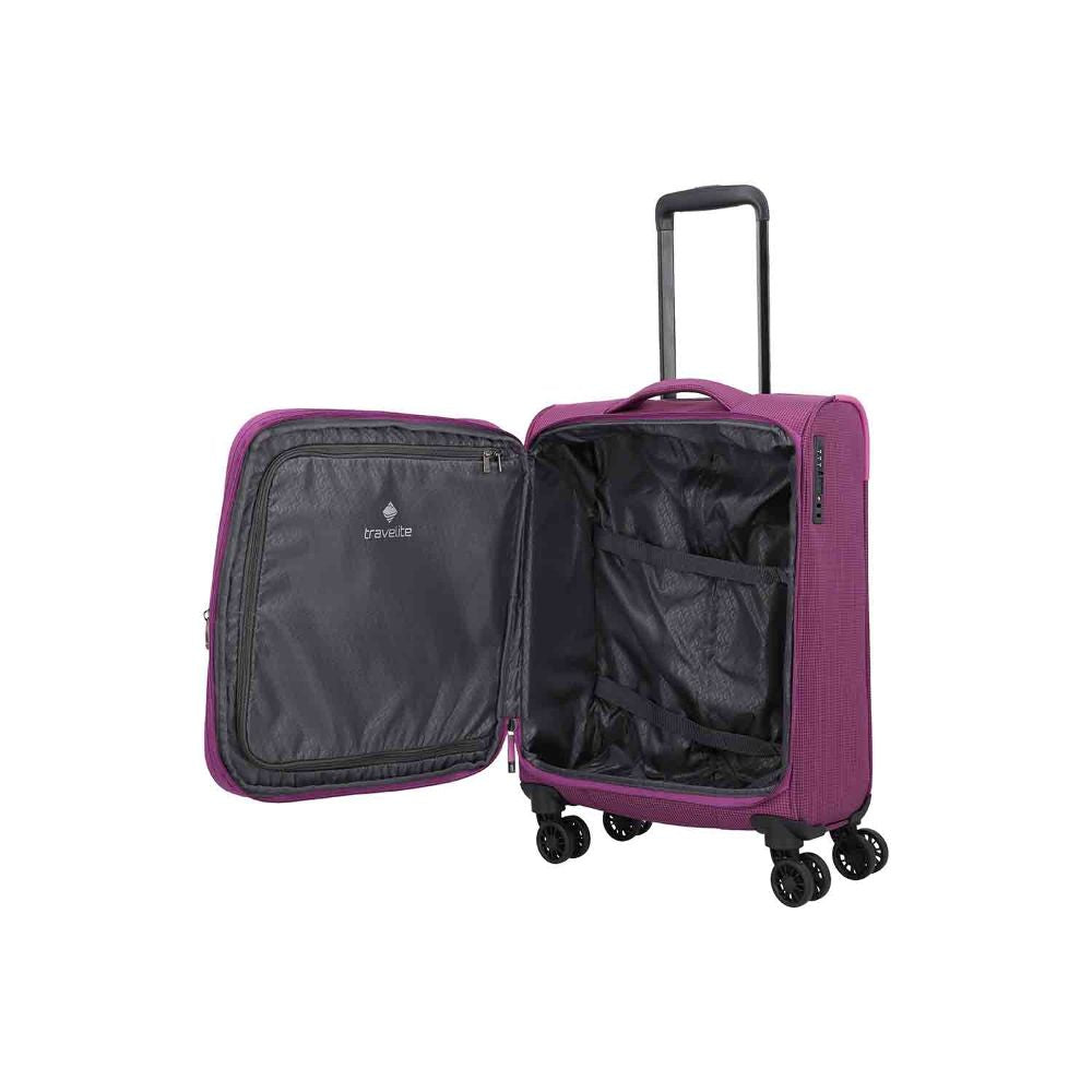 Travelite Corsiica Pink 4 Doppelrollen Trolley S 55 cm