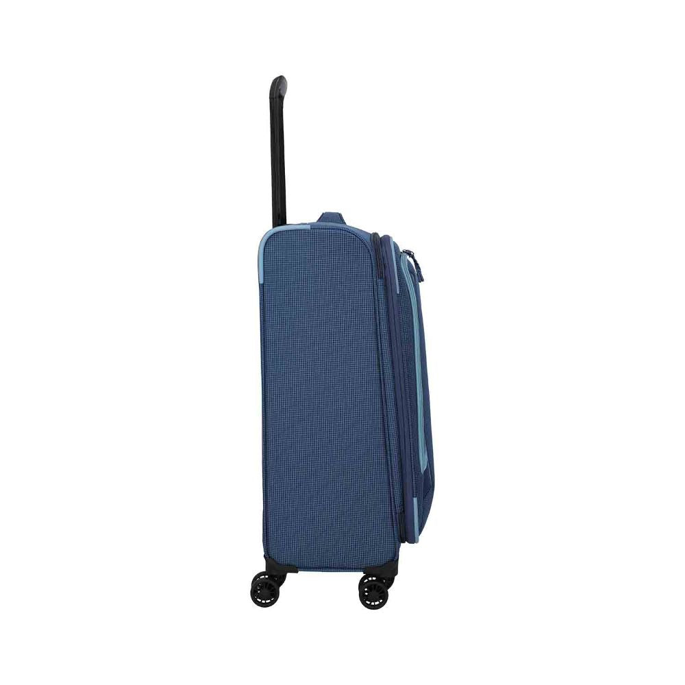 Travelite Corsiica Blue 4 Doppelrollen Trolley M 67 cm