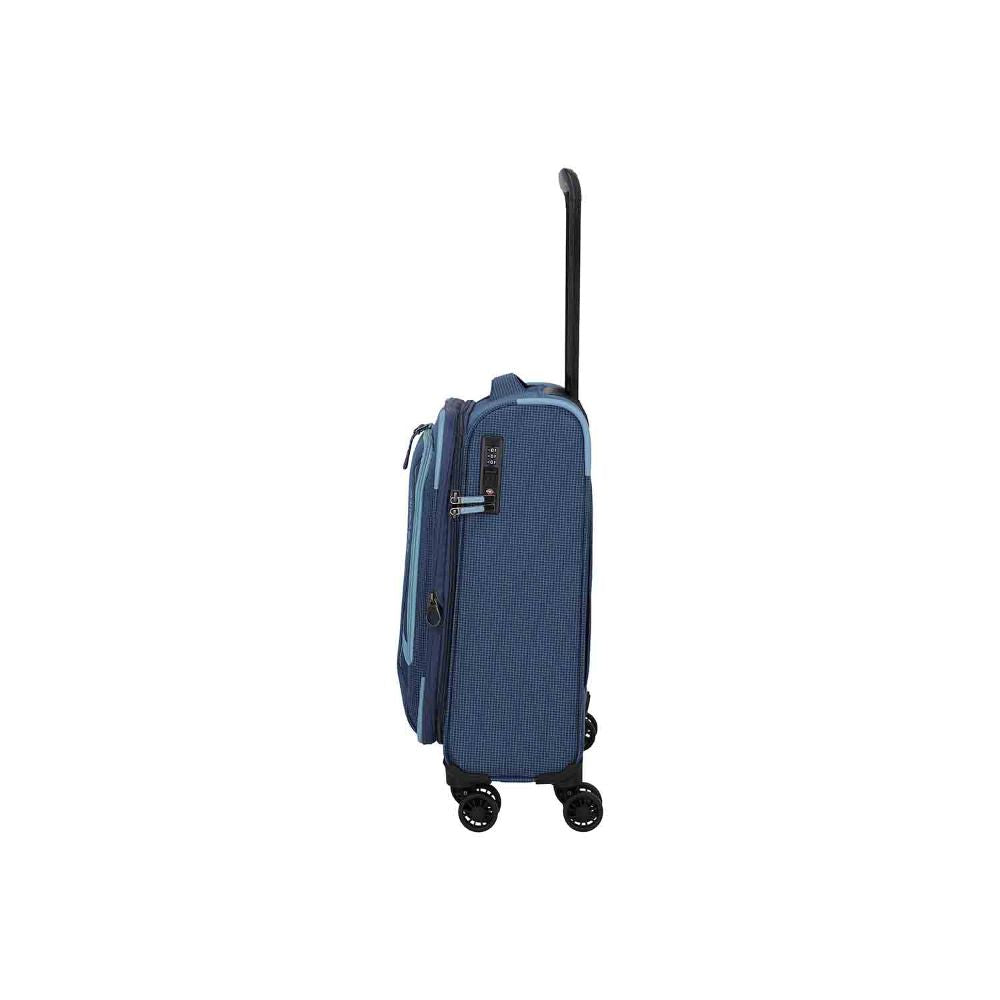 Travelite Corsiica Blue 4 Doppelrollen Trolley S 55 cm