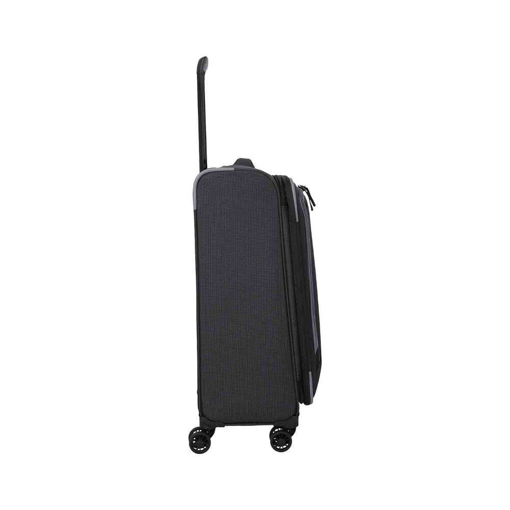 Travelite Corsiica Black 4 Doppelrollen Trolley M 67 cm