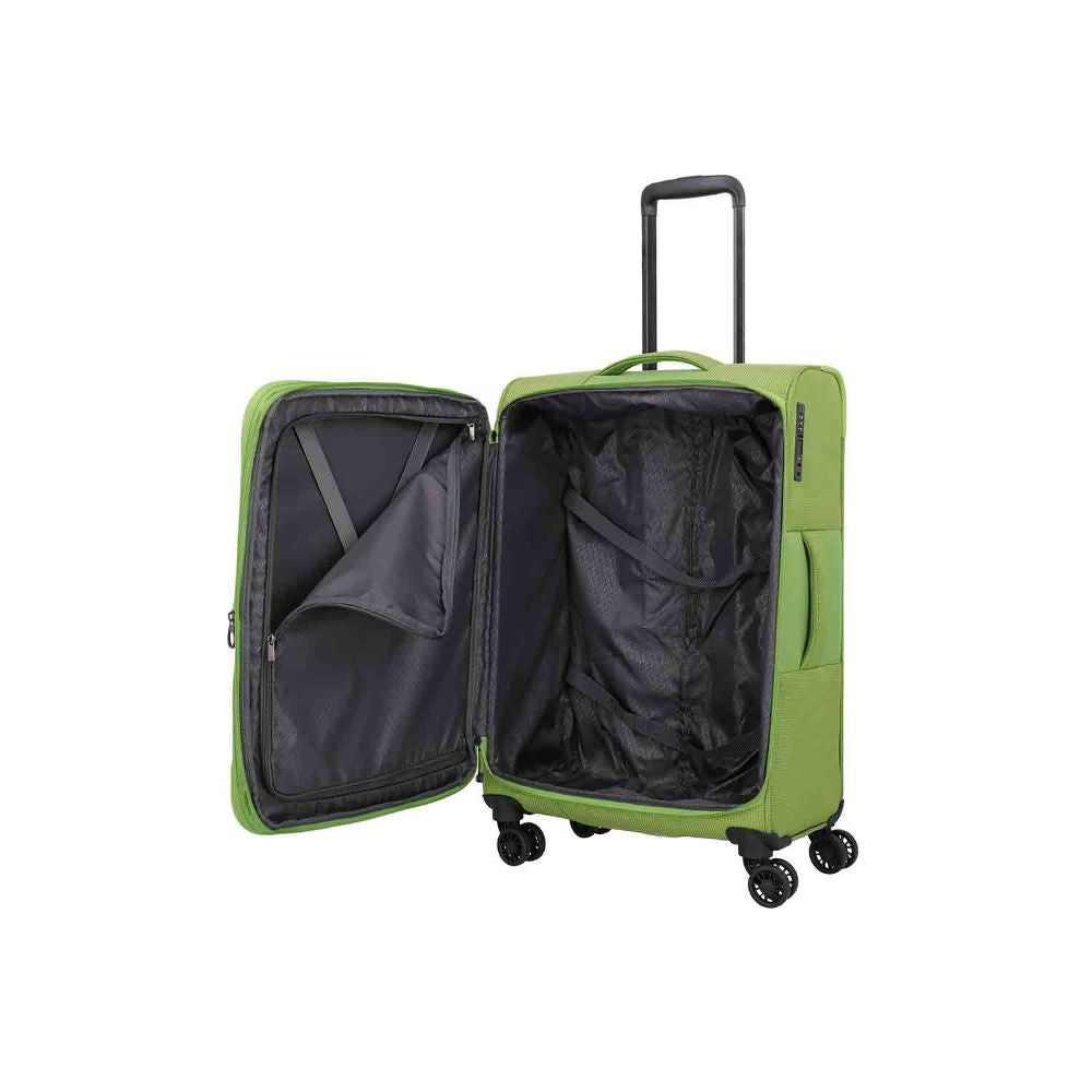 Travelite Corsiica Fresh Green 4 Doppelrollen Trolley M 67 cm