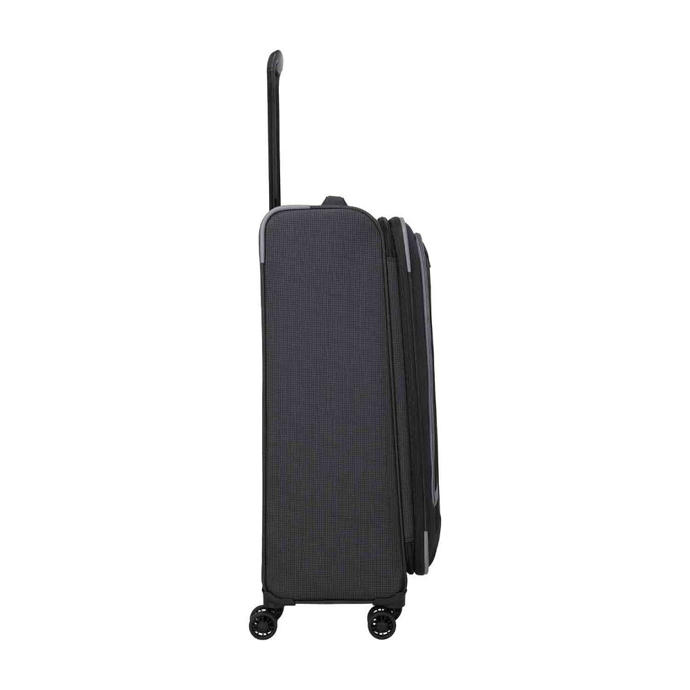 Travelite Corsiica Black 4 Doppelrollen Trolley L 77 cm