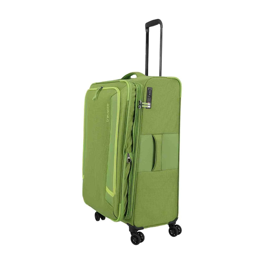 Travelite Corsiica Fresh Green 4 Doppelrollen Trolley L 77 cm